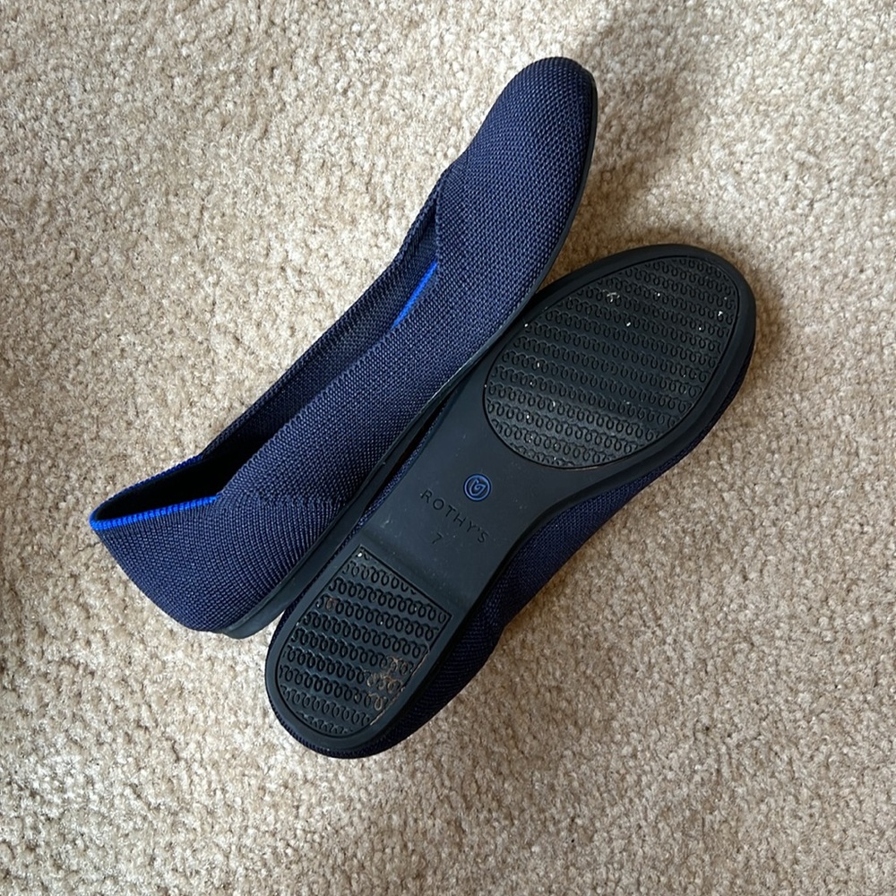 Rothy's Deep Blue Loafers - Picture 5 of 6